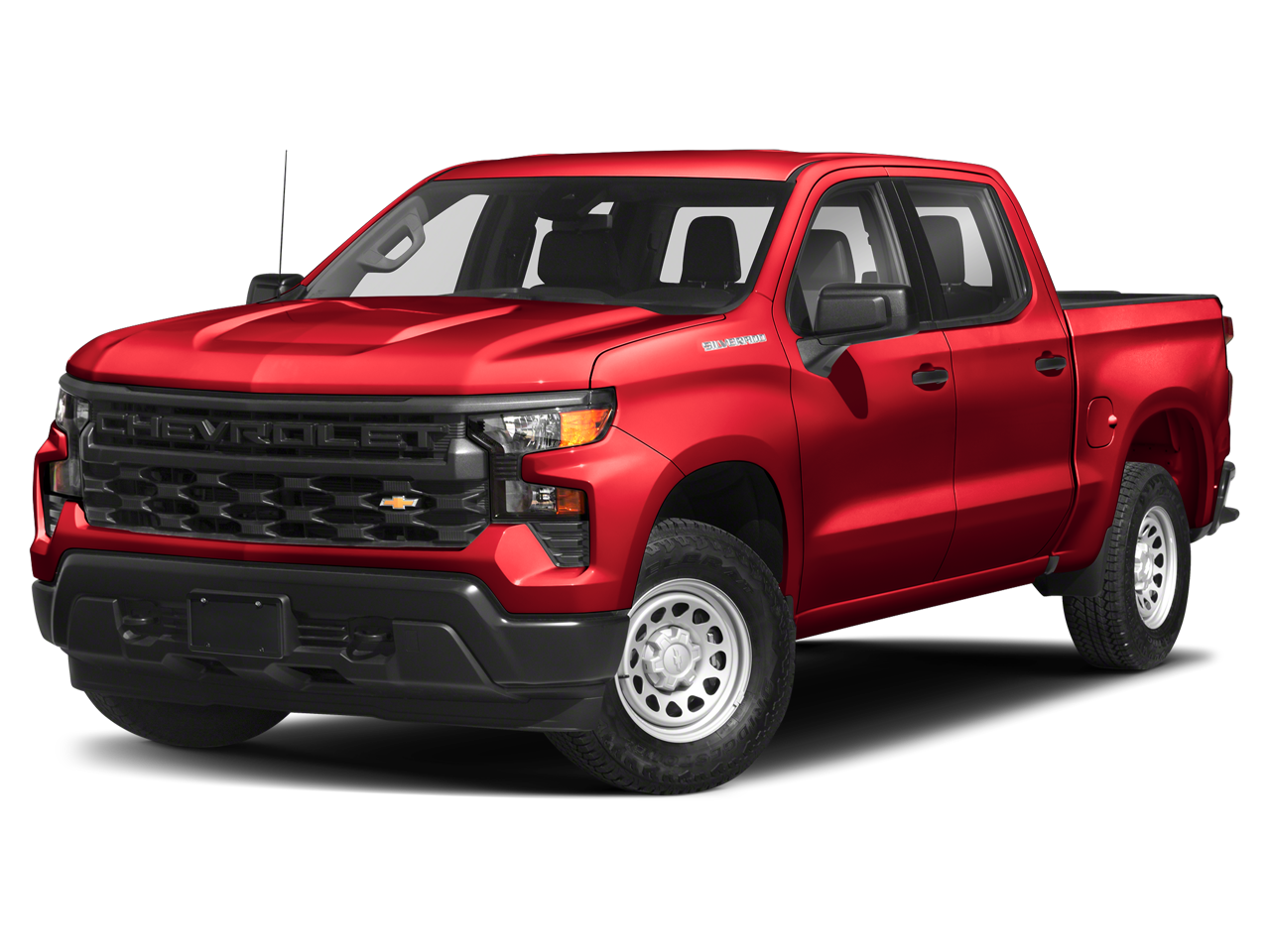 2023 Chevrolet Silverado 1500 RST in Black — front three-quarter view