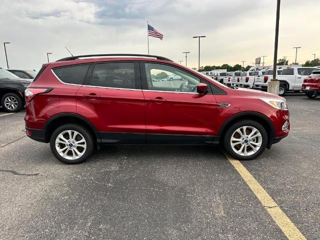 2018 Ford Escape SE in Red — front three-quarter view