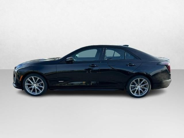 2026 Cadillac CT4-V Base in Black Raven — front three-quarter view